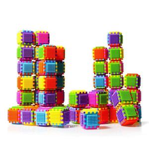 Çocuklar arabağlantı blokları 54 adet DIY oyuncak blokları yapı seti birbirine duyusal bloklar satılık - Product Image 2