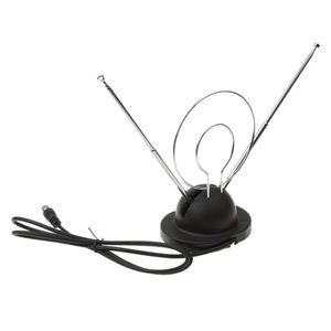 <span class=keywords><strong>Antena</strong></span> de <span class=keywords><strong>TV</strong></span> Digital para Interiores con Orejas de Conejo, Receptor de <span class=keywords><strong>Antena</strong></span> HDTV, Señal VHF UHF con Cable <span class=keywords><strong>Coaxial</strong></span> - Product Image 1