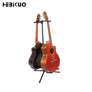 J-32 HEBIKUO Hoge kwaliteit Iron + plastic + spons akoestische gitaar stand 2 gitaar rack