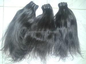 Extensiones de cabello Remy indio virgen recto sedoso 8 "-30" máquina de ondas corporales trama doble 20 "28" 30 "resistente a la caída - Product Image 5