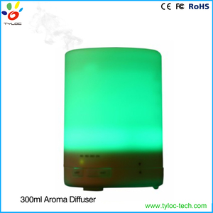 Diffuseur d'huiles essentielles <span class=keywords><strong>300ml</strong></span> du diffuseur aromatique <span class=keywords><strong>Brumisateur</strong></span> 4 programmations différentes 7 couleurs de LED - Product Image 2