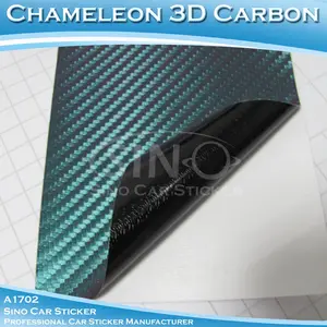 Luftblase freien kanal 3d blue Chamäleon kohlenstoff faser-klebeband