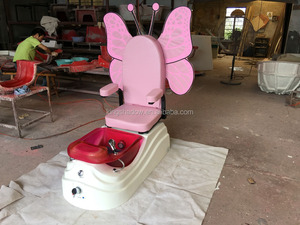 2017 de color rosa niños niños foot spa pedicure silla sillas de salón de belleza spa para pies silla de masaje para los niños - Product Image 4