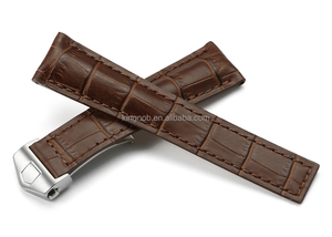 <span class=keywords><strong>22mm</strong></span>/18mm Main En <span class=keywords><strong>Cuir</strong></span> Veau <span class=keywords><strong>Bracelet</strong></span> <span class=keywords><strong>Boucle</strong></span> <span class=keywords><strong>Déployante</strong></span> Pour TAG <span class=keywords><strong>Montre</strong></span> Bande - Product Image 4