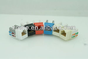 Prise Keystone Cat6 Zowie (référence ABK-004) conforme aux normes PC 94V0 et ROHS, idéale pour les mises à niveau des composants réseau commerciaux et résidentiels (OEM/ODM) - Product Image 3