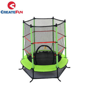 Mini trampoline CreateFun de 55 pouces avec cadre en acier et PVC, souple et sûr pour les enfants, intérieur/extérieur, 140 sauts de <span class=keywords><strong>fitness</strong></span> - Product Image 6