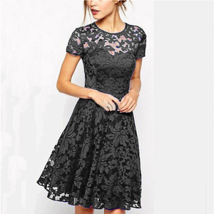 TONGYANG abito da donna elegante in pizzo dolce scava fuori abiti da principessa Slim Sexy da festa - Product Image 2