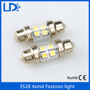 Auto car intrerior luz de bóveda del adorno bombillas led 4 smd 3528 con tapa - Product Image 4
