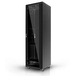 Ningbo Lepin Fabriek Aanpassen 42u 27u Server Rack Netwerk Kabinet 600 Outdoor Apparatuur 21u Muurbevestiging Zwart Kast Plank