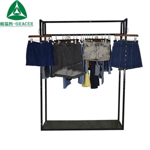 Modische benutzer definierte Kleidung Second Hand Pocket Denim Rock Gebrauchte Kleidung Francs - Product Image 5
