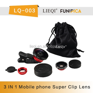 Guangzhou clip universal 3 en 1 del teléfono celular de la lente de la cámara 0.4 xSUPER ancho ojo de pez + MACRO - Product Image 1