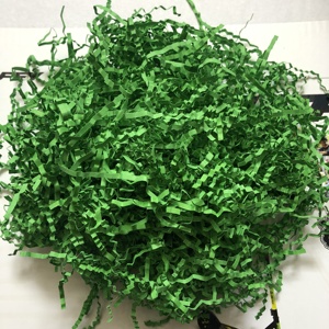 Papier déchiqueté froissé vert plus foncé pour le remplissage des industries de la bière et des boissons à base de jus - Product Image 2