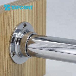 <span class=keywords><strong>Support</strong></span> de <span class=keywords><strong>tringle</strong></span> de <span class=keywords><strong>penderie</strong></span> en alliage de zinc chromé pour tube de 25 mm de diamètre, avec bride pour tube rond de placard - Product Image 5