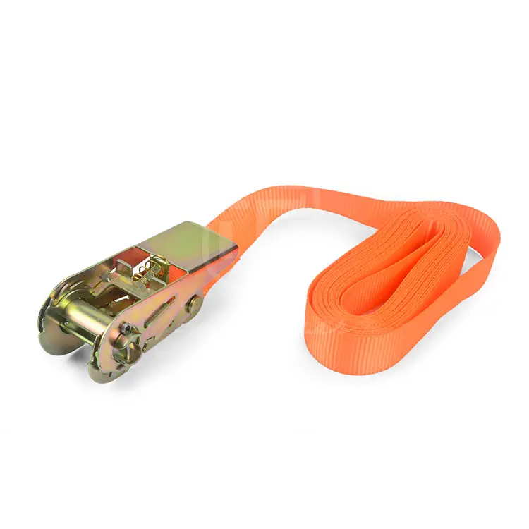 500kg PE Belt Cargo Lashing Strap und Ratchet Tie Down Strap For Tightening