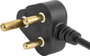 Hot bán AC dây nguồn Nam Phi Đen/Trắng sabs phích cắm với cáp - Product Image 2