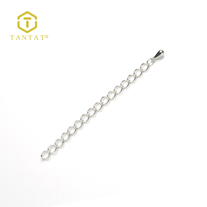 Jewelry Findings Manufacturers Silver <strong>Necklace</strong> Chain <strong>Extender</strong> - Product Image 1