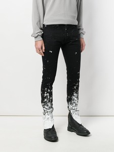 OEM Hombres Black Selvedge Denim Painters Jeans - Product Image 2