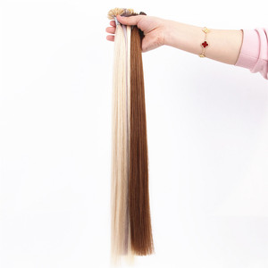All'ingrosso cheratina italiana Prebonded Flat/I/V/U punta extension per capelli a doppio disegno Itip capelli umani extension - Product Image 6