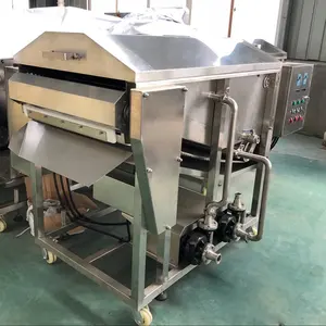 Price of industrial continuous belt deep fryer cooking oil filter machine suction filter with CE