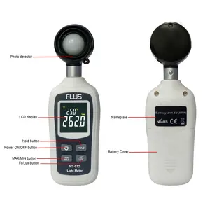 Medidor de luz Digital de alta precisión, equipo de prueba ambiental, iluminómetro de tipo manual