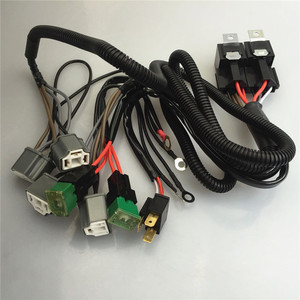 Keramische H4 Koplamp Relais Kabelboom 2 Koplamp Gloeilamp Socket Plug - Product Image 1