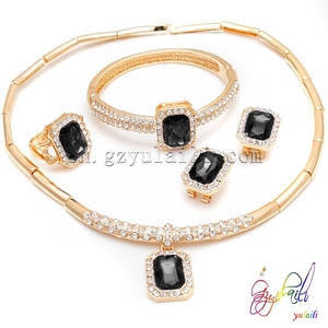 Titane bijoux ensembles de collier 2015 mode de bijoux de mariage de <span class=keywords><strong>la</strong></span> mode de mariée parures - Product Image 6