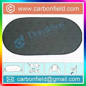 Protector solar para coche, protector de pantalla de seda con estampado colorido, nailon plateado, <span class=keywords><strong>bloqueador</strong></span> solar trasero - Product Image 5