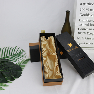 Negro de embalaje de regalo único de <span class=keywords><strong>vuelos</strong></span> de papel de cartón de caja de vino - Product Image 2