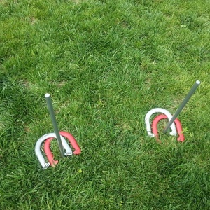 Horseshoes Case Sportcraft Heritage Forged Steel Pitching Game in Wooden Q235 Steel Customized Carton