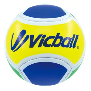 Sechs panel strand pvc fußball ball, der maschine fußball ball Maschine genäht kühle fußball benutzerdefinierte druck leder ball