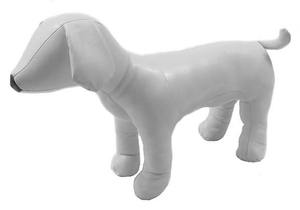 XINJI-Maniquí de postura de pie para perro, modelo de mascota negra, tamaño S, M, L, disponible, con orejas flexibles, maniquíes caninos para perro, color blanco - Product Image 4