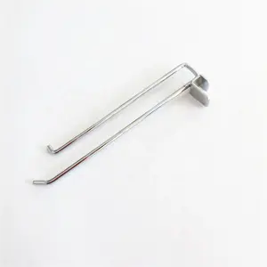 OEM order chrome plated display slatwall hooks