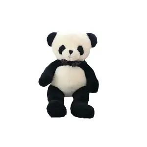 Оптовая продажа, индивидуальные большие и красивые плюшевые игрушки панды в качестве роскошной подушки для ребенка