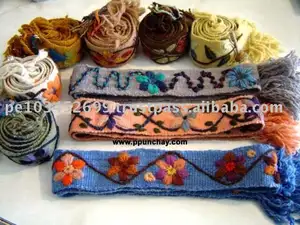 Schöne ethnische gestrickte Woll gürtel Chumpi Peru Handmade