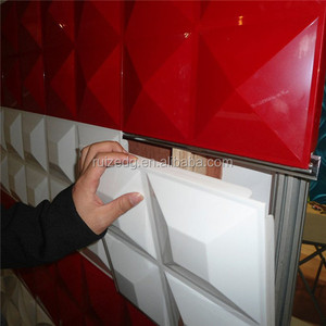 Revêtement extérieur en <span class=keywords><strong>PVC</strong></span>, panneaux muraux en forme <span class=keywords><strong>de</strong></span> pyramide 3D pour la décoration des fenêtres - Product Image 5