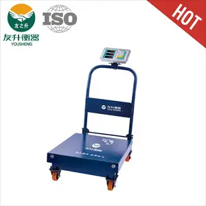 YS-101weight bilancia a piattaforma Combinazione di trolley e bilance elettroniche pieghevole barra verticale e in acciaio inox indicatore