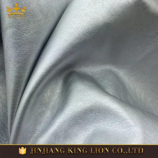 Fashional tecido metálico couro do vestuário do plutônio