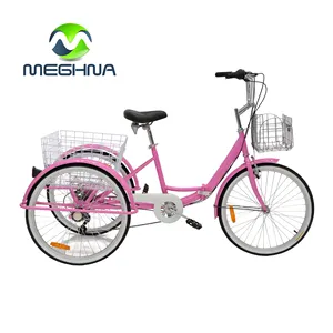 סין זול מטען אופני Triciclo Para Adultos למבוגרים 3 גלגל Trike ריקשה אופן דוושת למבוגרים