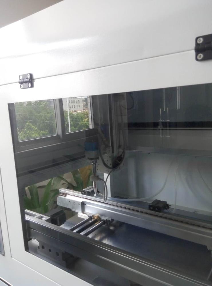 2 Components AB Glue Epoxy Automatic In-line Vacuum Dispensing Machine For Power Supply Auto Parts