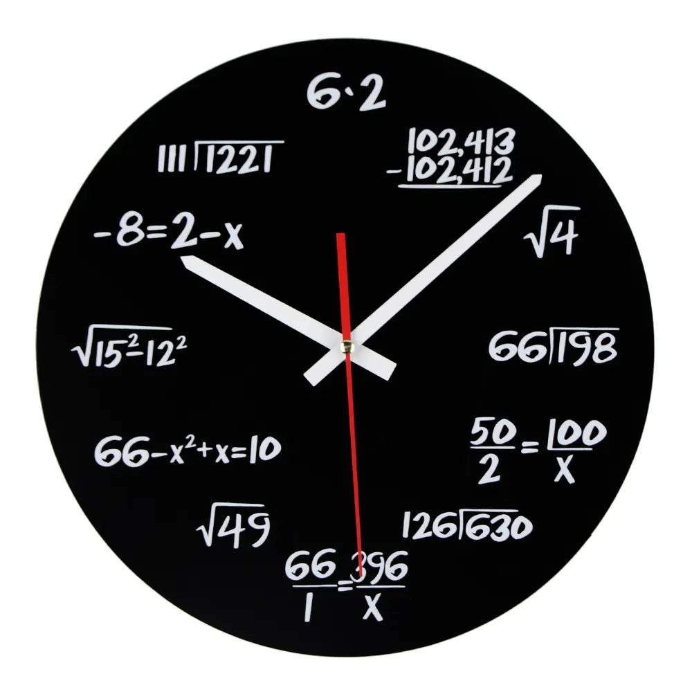 Reloj de pared acrílico de estilo moderno, redondo, Digital, analógico, decorativo para el hogar, reloj en t para sala de estar (T5175) de cuarzo