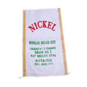 China new 10kg 5kg 20kg 25 sugar 50kg 100kg bag woven sacks food packaging container cotton flour grain printed rice bag fabric