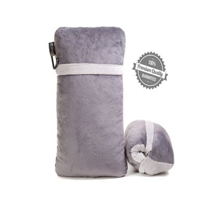 <span class=keywords><strong>Oreiller</strong></span> de voyage Compact et souple, en mousse à mémoire de forme râpée et tissu molletonné Super doux pour un confort maximal le voyage - Product Image 1