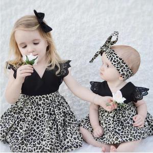 Robe pour bébé fille de 3 ans, nouveau modèle léopard Summer Sister - Product Image 1