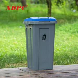 Costom Quảng Cáo Thiết Kế 50l Ngoài Trời Nhựa Rác 3 Ngăn Tái Chế Tái Chế Thùng Rác Thùng Rác - Product Image 4