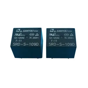 Relay Relay Otomatis untuk Kunci Pintu SRD-S-109D 7A 250VAC 1Z 5PIN HF3FF-9VDC-1ZS T73 Jenis Mini Relay Daya