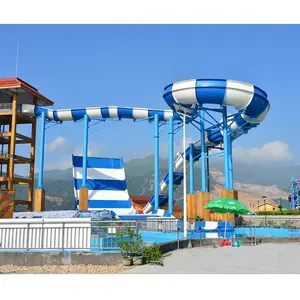 3 Lanes Custom Water Park Slides、Aqua Park Wavy Speed Slide