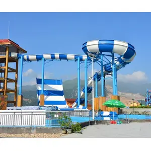 3 şeritli özel su Park kaydırağı, Aqua Park dalgalı hızlı slayt