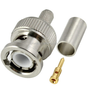 bnc זכר מלחץ מחבר כבל לrg58-rg142 rg400 rf מחבר - Product Image 1