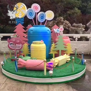 Party Event Decoration <strong>Large</strong> Fiberglass <strong>Lollipop</strong> and Candy Cane Sculpture - Product Image 2