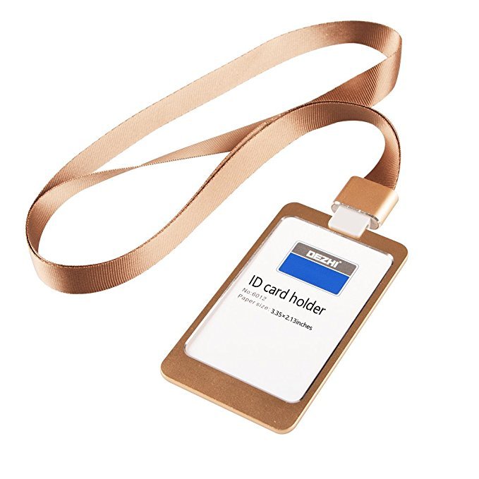 Wholesale Name Tag Lanyard With Id Card Badge Holder Fashion Id Card Holder for Employees Vertical Id Card Holder Image 3